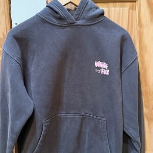 Pink and grey White Fox hoodie size xs/s